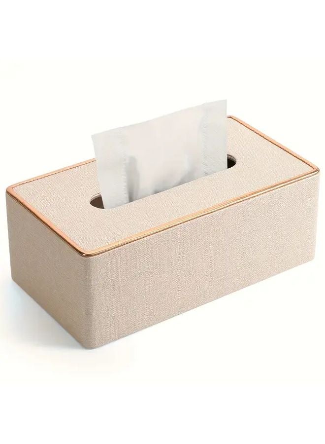 Luxury PU Leather Tissue Box With Magnetic Closure For Living Room And Bedroom - Image 4